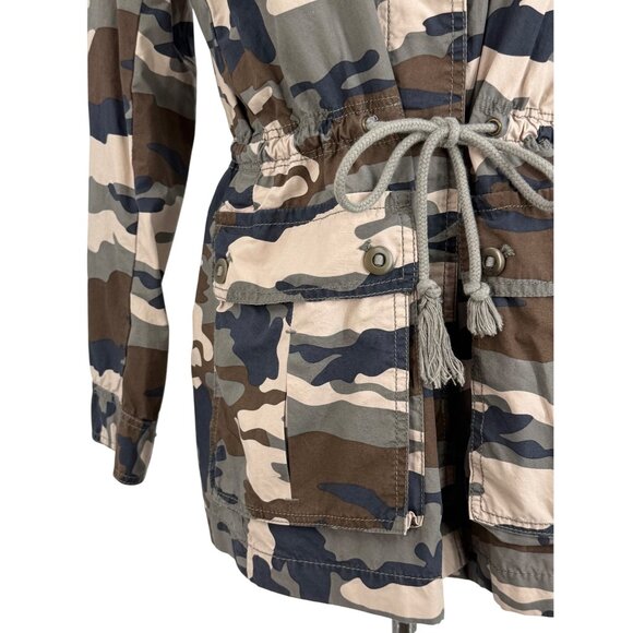 Y2K Banana Republic Camo Military Jacket | Gorpcore Utility Grunge Streetwear Lg - Picture 5 of 16